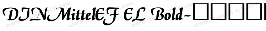DINMittelEF EL Bold字体转换